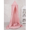 Set: Sänghimmel upphängd från taket med Lekpöl och Kuddar - pastel rosa