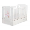 Spjälsäng 120x60cm Dreamy bunny med lådor MAXI