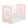 Spjälsäng 120x60cm Dreamy bunny med lådor MAXI