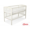 Spjälsäng 120x60cm med krona no. 5006-10- cream