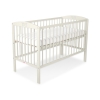 Spjälsäng 120x60cm med krona no. 5006-10- cream