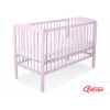 Spjälsäng 120x60cm med krona no. 5006-08- rosa