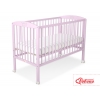 Spjälsäng 120x60cm med krona no. 5006-08- rosa