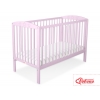 Spjälsäng 120x60cm med stjärnor nr. 5002-08- rosa