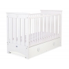 Spjälsäng 120x60cm white med lådor MAXI