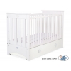 Spjälsäng 120x60cm white med lådor MAXI