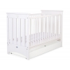 Spjälsäng 120x60cm white med lådor STANDARD