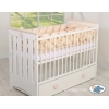 Spjälsängsskydd Fläta XXL- 360 cm beige