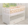 Spjälsängsskydd Fläta XXL- 360 cm beige