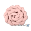 Spjälsängsskydd Fläta XXL- 360 cm pastel rosa