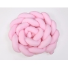 Spjälsängsskydd Fläta XXL- 360 cm rosa