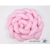 Spjälsängsskydd Fläta XXL- 360 cm rosa