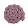 Spjälsängsskydd Flätad XXL- 360 cm Pastellviolett