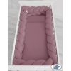 Spjälsängsskydd Flätad XXL- 360 cm Pastellviolett