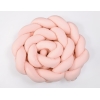 Spjälskydd Fläta XXL- 360 cm pulverrosa
