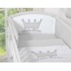 Spjälskydd till spjälsäng 120x60 och 140x70 Little Prince/Princess grå