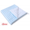 Teepee tentoch dekorfjädrar- Chevron blå