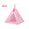 Tipi Lektält med lekmatta med dekorfjädrar rosa