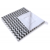 Tipi Lektält med lekmatta och dekorfjädrar- Chevron black