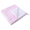 Tipi Lektält med lekmatta och dekorfjädrar-Chevron rosa