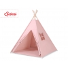 Tipi Lektält med lekmatta och dekorfjädrar- pastel rosa
