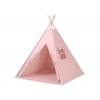 Tipi Lektält med lekmatta och dekorfjädrar- pastel rosa
