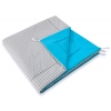 Tipi Lektält med Tipitält och dekorfjädrar- Grey checkered-turquoise