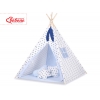 Tipi lektält och dekorfjädrar Black stjärnor/blå