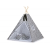 Tipi lektält och dekorfjädrar Chevron black