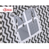 Tipi lektält och dekorfjädrar Chevron black