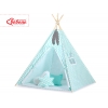 Tipi lektält och dekorfjädrar Chevron mynta