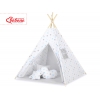 Tipi lektält och dekorfjädrar Grå-Blå stjärnor/grå
