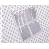 Tipi lektält och dekorfjädrar Gray cross pattern