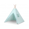 Tipi lektält och dekorfjädrar mynta