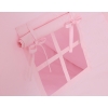 Tipi lektält och dekorfjädrar rosa