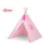 Tipi lektält och dekorfjädrar rosa