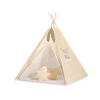 Tipi tält barn Beige med vita prickar