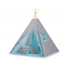 Tipi-tält Chevron Svart/blå