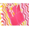Tipitält Chevron pink-yellow