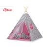Tipitält Chevron Svart/rosa