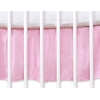 Volang / sängkappa till Babysäng 120x60cm- hjärtan rosa