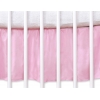 Volang / sängkappa till Babysäng 140x70cm- hjärtan rosa
