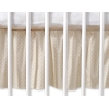 Volang / sängkappa till Babysäng 140x70cm- hjärtan Vita Prickar på beige