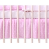 Volang / sängkappa till Babysäng 120x60cm- hjärtan Vita Prickar på rosa