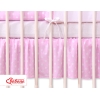Volang / sängkappa till Babysäng 140x70cm- hjärtan Vita Prickar på rosa
