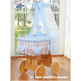Babykorg med himmel Amelie blå