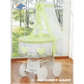 Babykorg med himmel Bell Amy grön