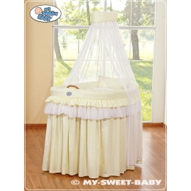 Babykorg med himmel Little Prince/Princess cream