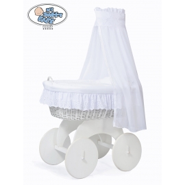 Babykorg Vit Rotting med Bäddset Sophia no 70202-912