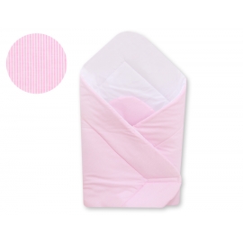 Babytäcke- hjärtan rosa ränder
